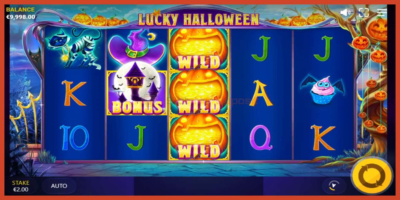 Slot screenshot: Lucky Halloween no deposit, number - 2