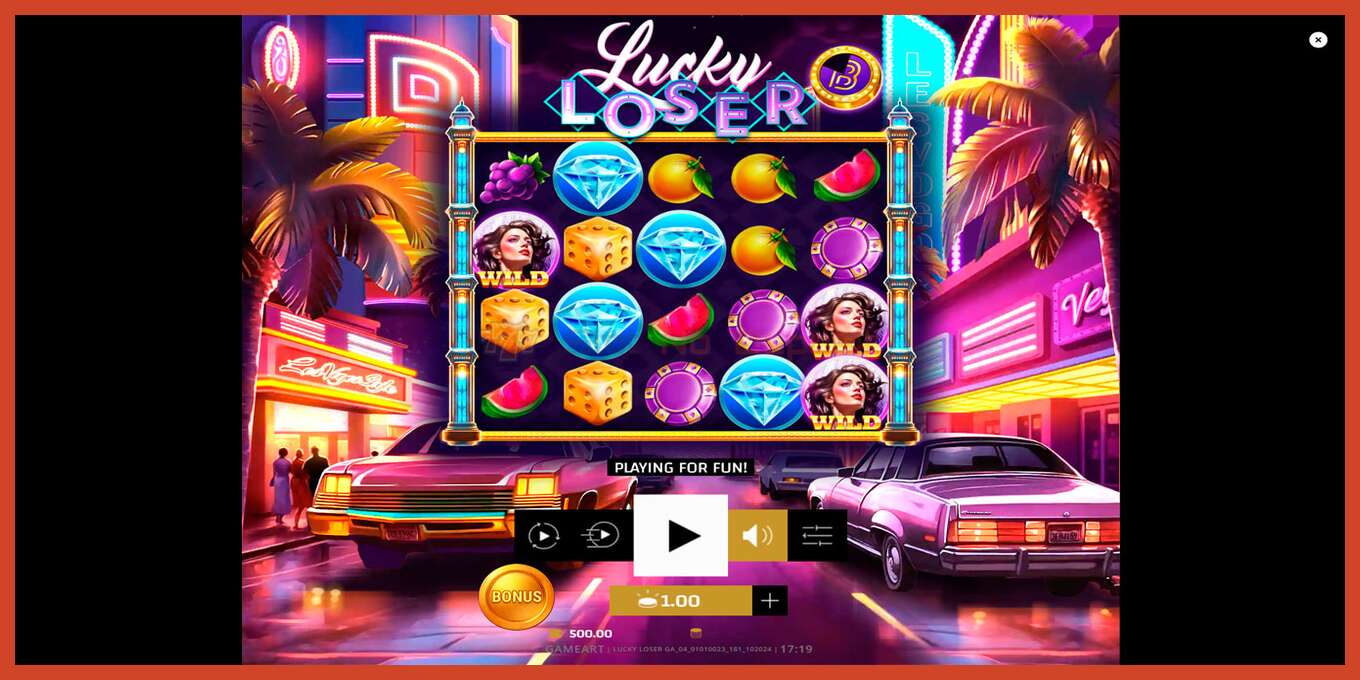 Slot screenshot: Lucky Loser bez depozita, broj - 1