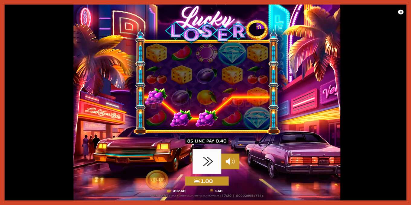 Slot screenshot: Lucky Loser bez depozita, broj - 2