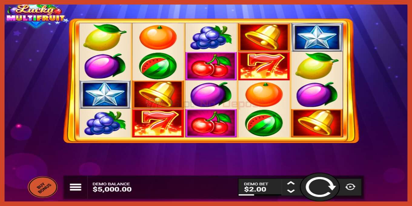 Slot screenshot: Lucky Multifruit no deposit, number - 1