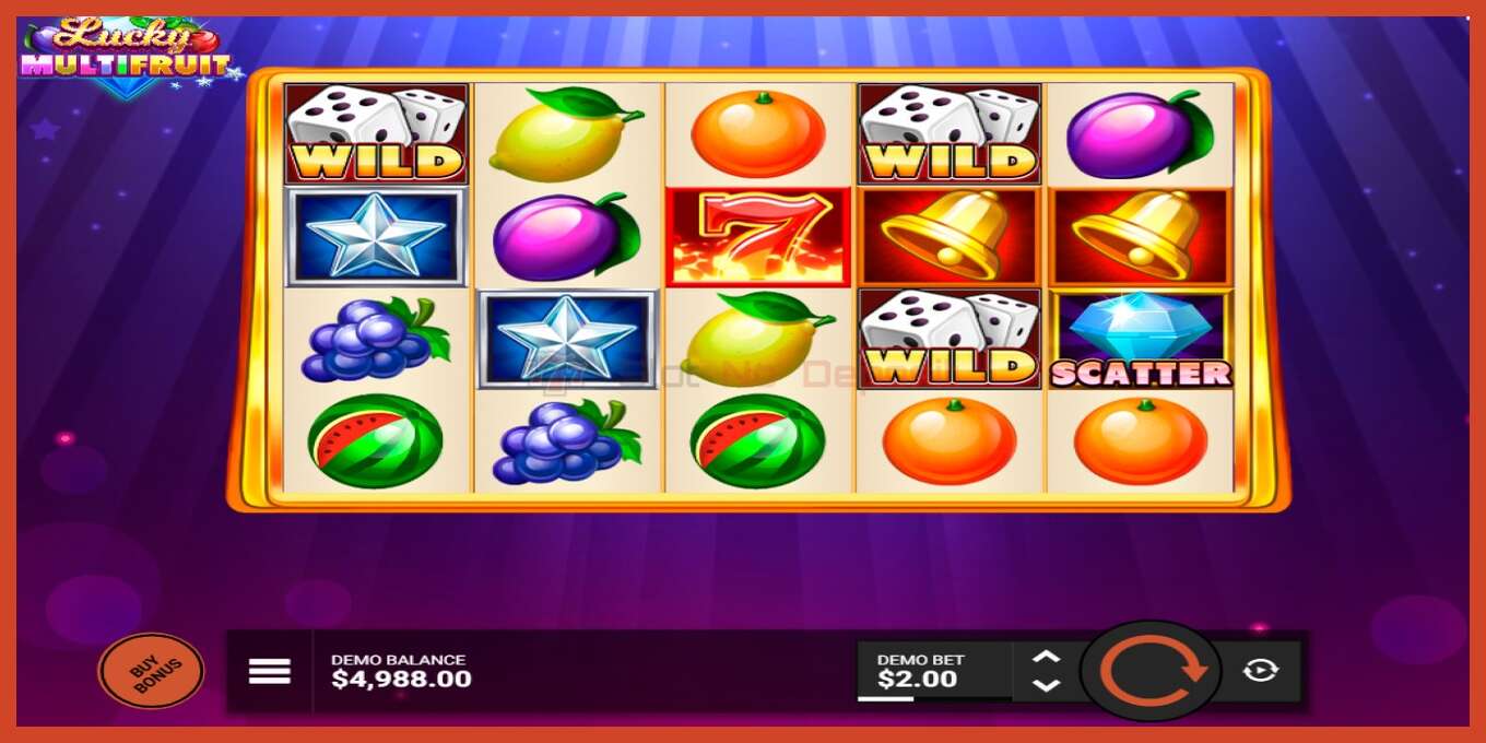 Slot screenshot: Lucky Multifruit no deposit, number - 2