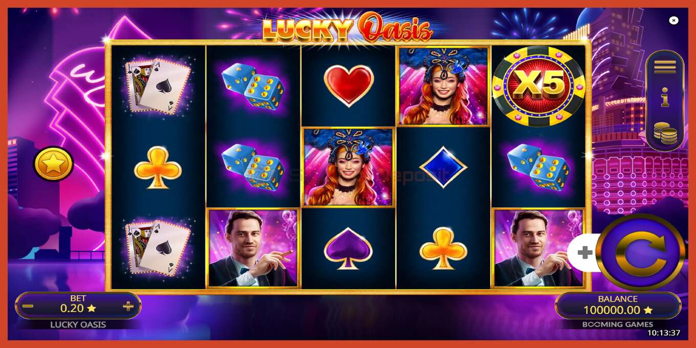 Captura de pantalla do slot: Lucky Oasis sen depósito, número - 2