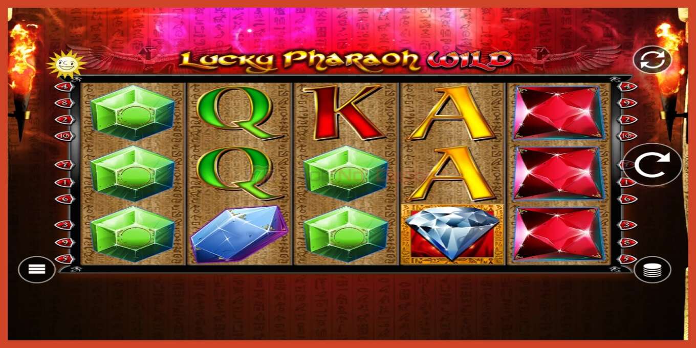 स्लॉट स्क्रीनशॉट: Lucky Pharaoh Wild कोई जमा नहीं, संख्या - 1