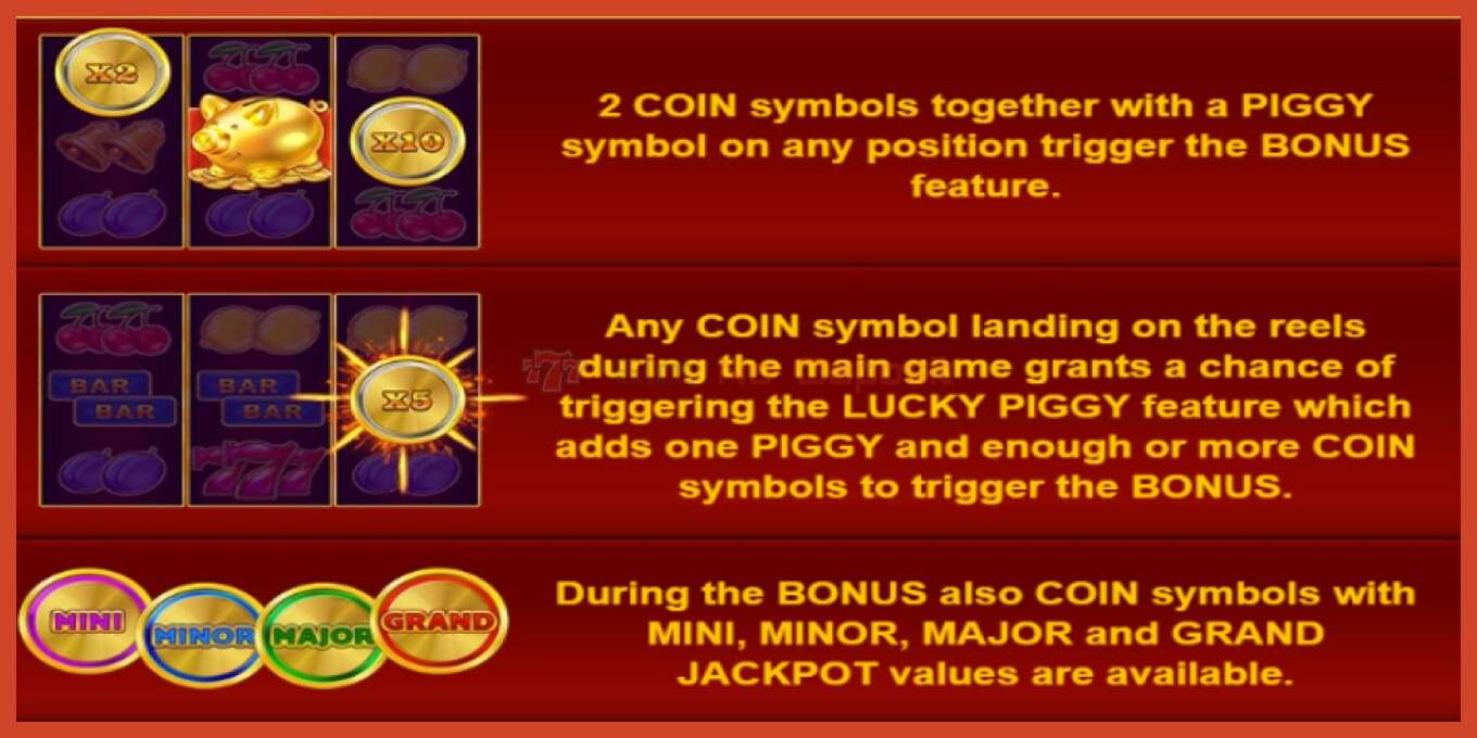 Slot screenshot: Lucky Piggies 2 Hold & Win bez depozita, broj - 5