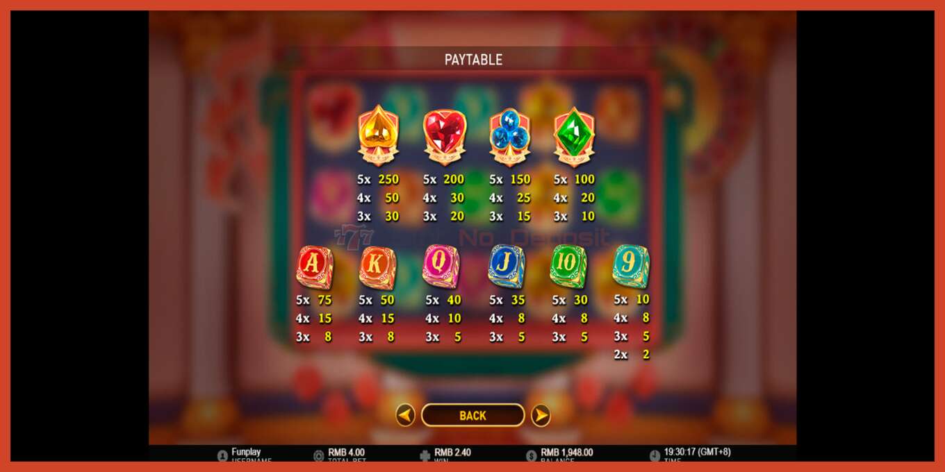 Tangkapan skrin slot: Lucky Royale tiada deposit, nombor - 6