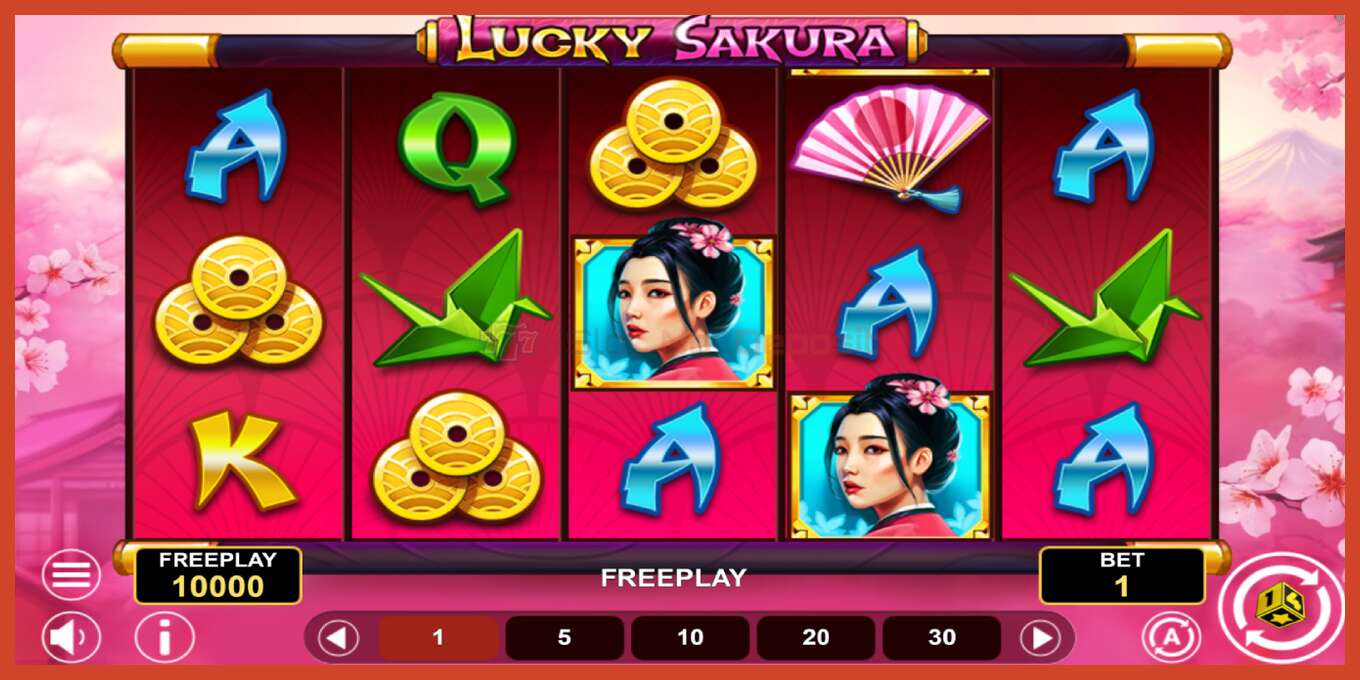 Скриншот слота: Lucky Sakura Win Spins без депозита, номер - 2