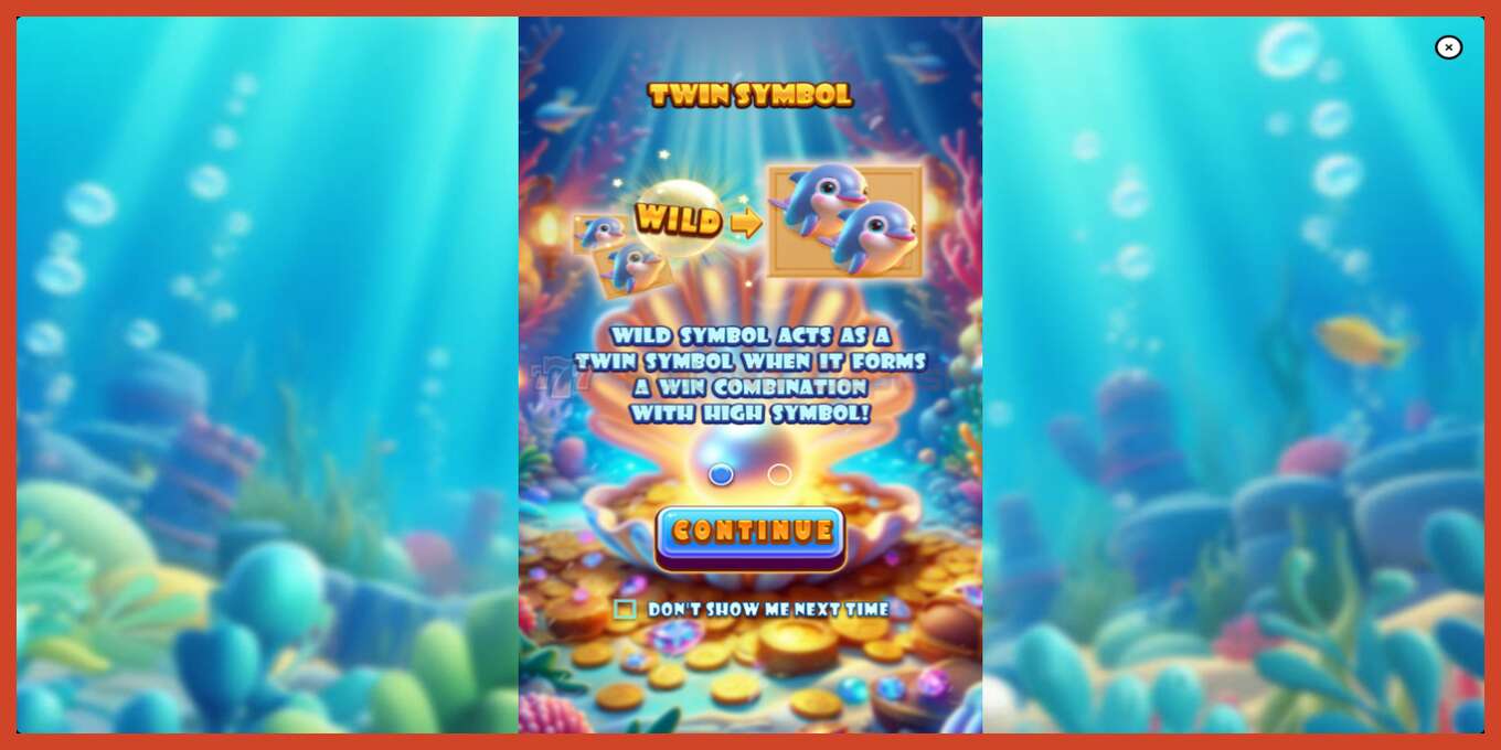 Slot screenshot: Lucky Twin Sea no deposit, number - 1