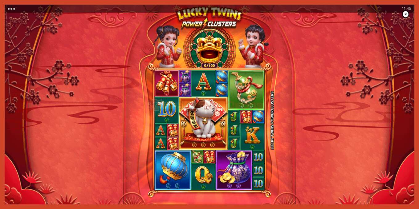 Yuva ekran görüntüsü: Lucky Twins Power Clusters depozito yok, sayı - 1