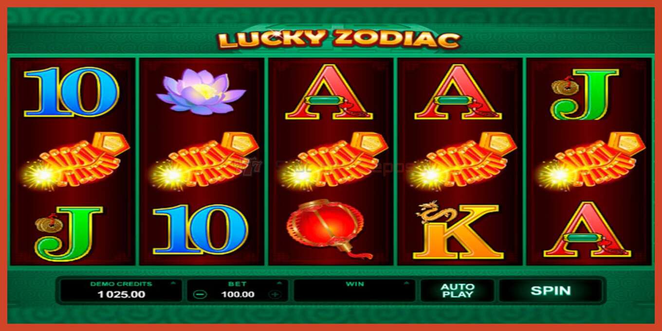 Yuva ekran görüntüsü: Lucky Zodiac depozito yok, sayı - 1