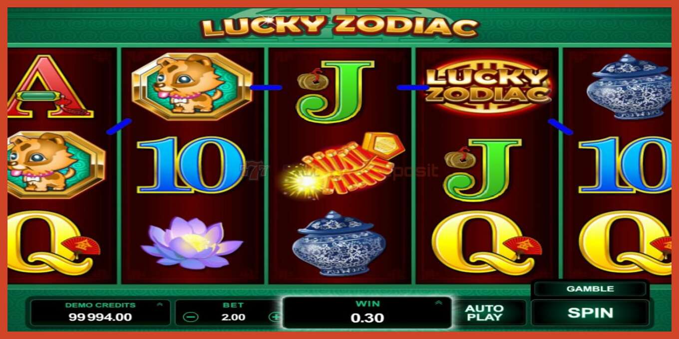 Yuva ekran görüntüsü: Lucky Zodiac depozito yok, sayı - 3