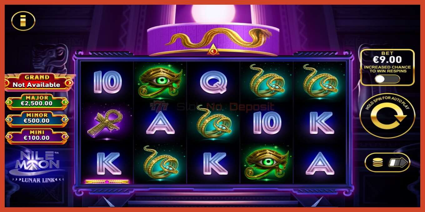 Slot pantaila-argazkia: Lunar Link: Nile Moon gordailurik ez, zenbakia - 1