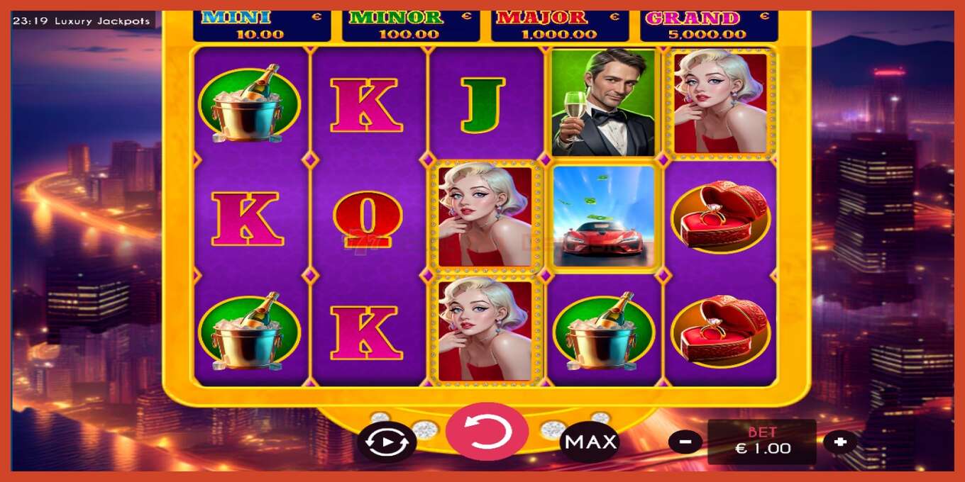 Slot screenshot: Luxury Jackpots no deposit, number - 1