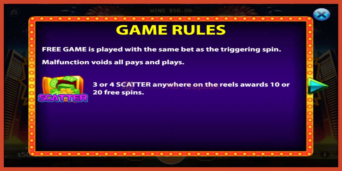 Slot screenshot: Luxury Vegas no deposit, number - 3