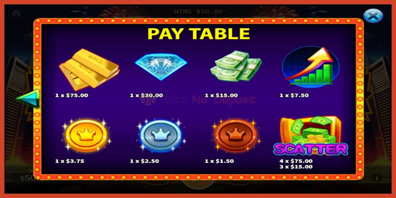 Slot screenshot: Luxury Vegas no deposit, number - 5