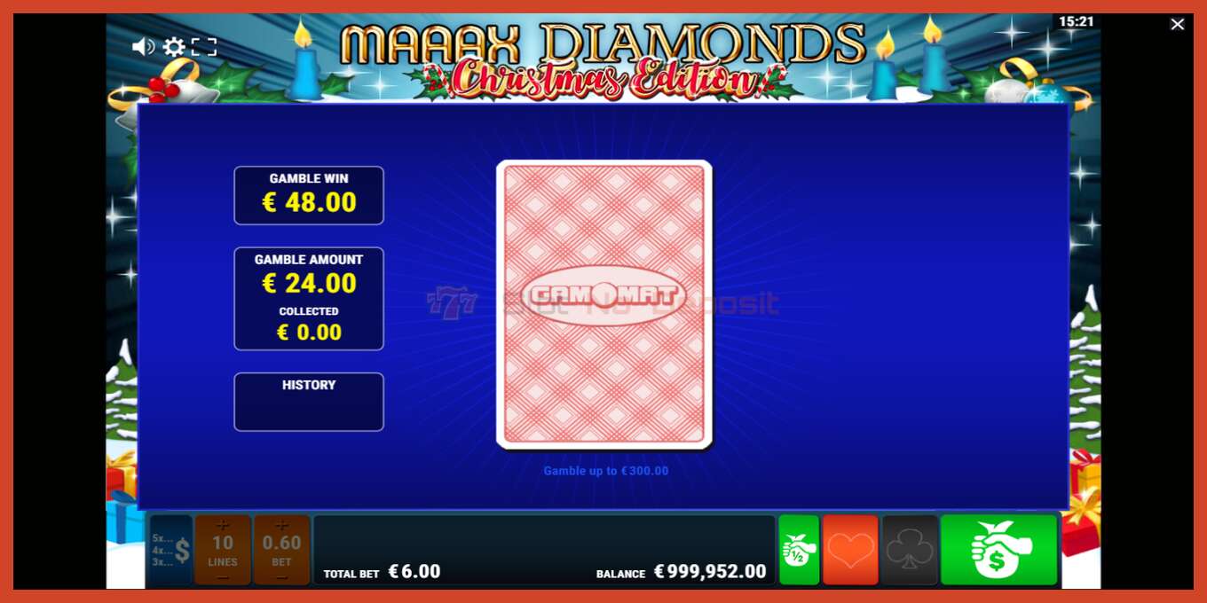 Slot screenshot: Maaax Diamonds Christmas Edition no deposit, number - 4