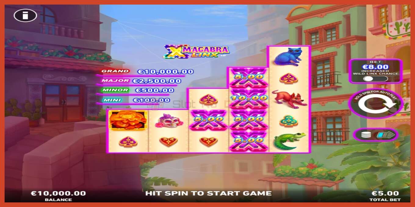 Slot screenshot: Macabra Linx PowerPlay Jackpot no deposit, number - 1