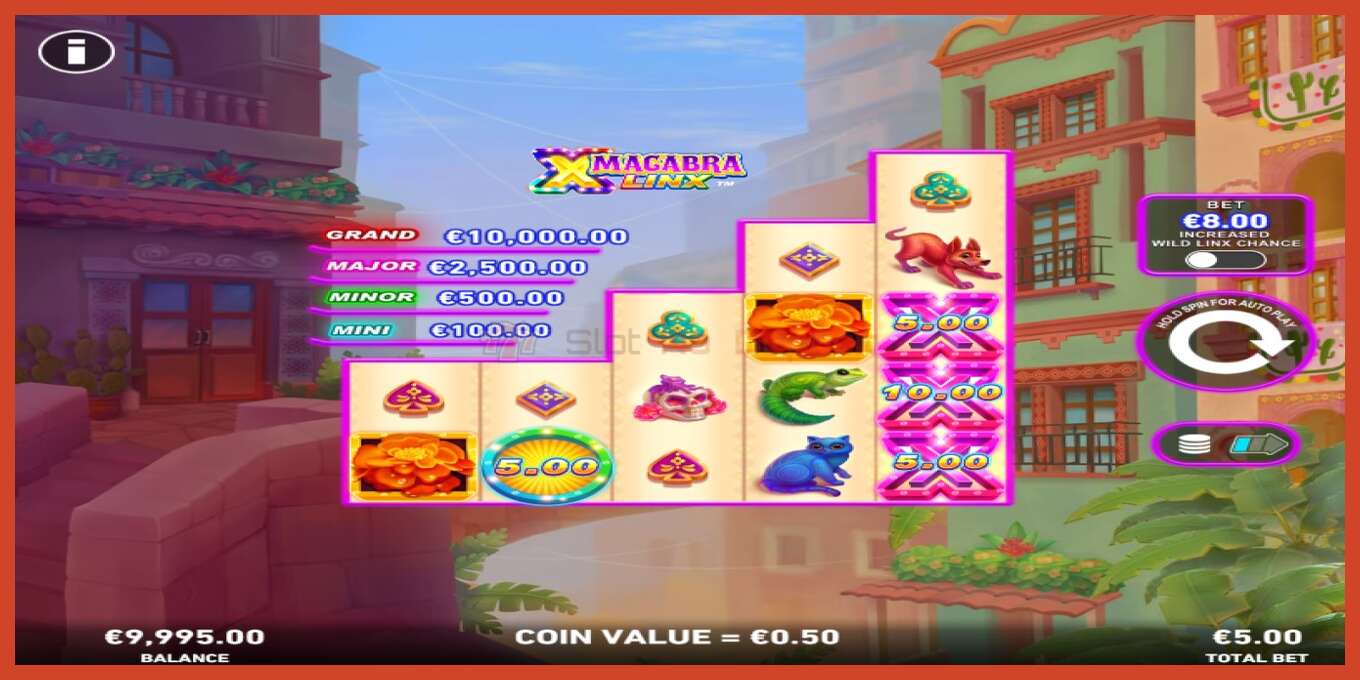 Slot screenshot: Macabra Linx PowerPlay Jackpot no deposit, number - 2