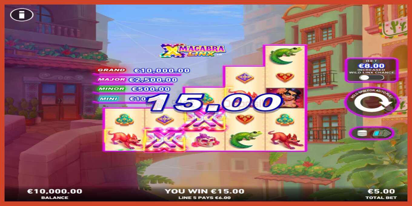 Slot screenshot: Macabra Linx PowerPlay Jackpot no deposit, number - 3