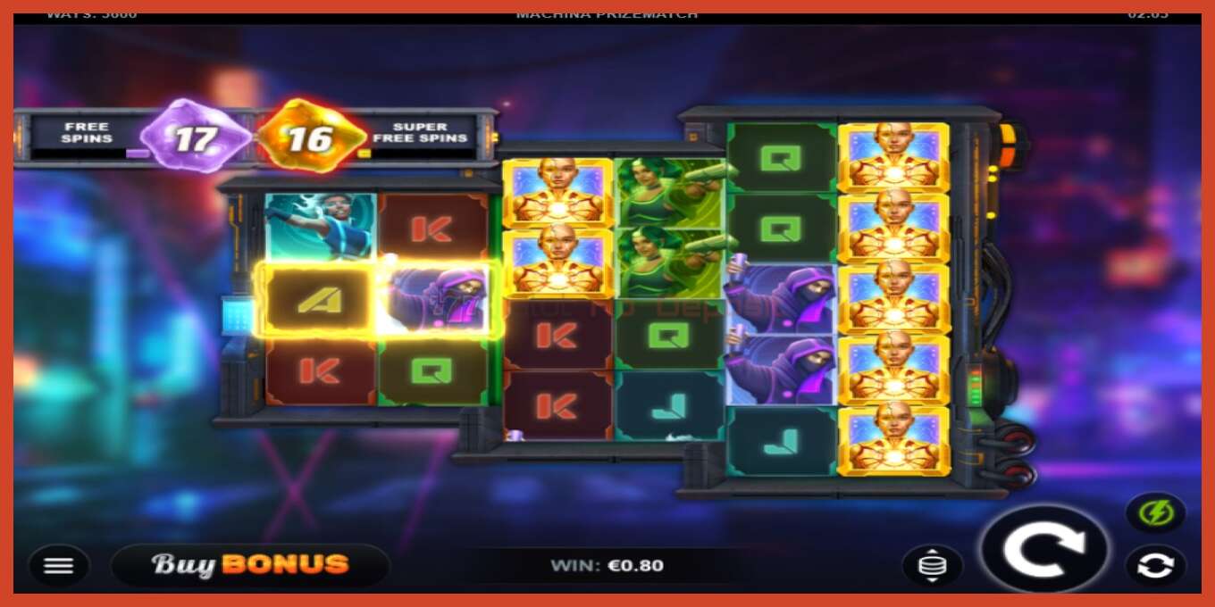 Schermafbeelding van slot: Machina PrizeMatch geen aanbetaling, nummer - 3