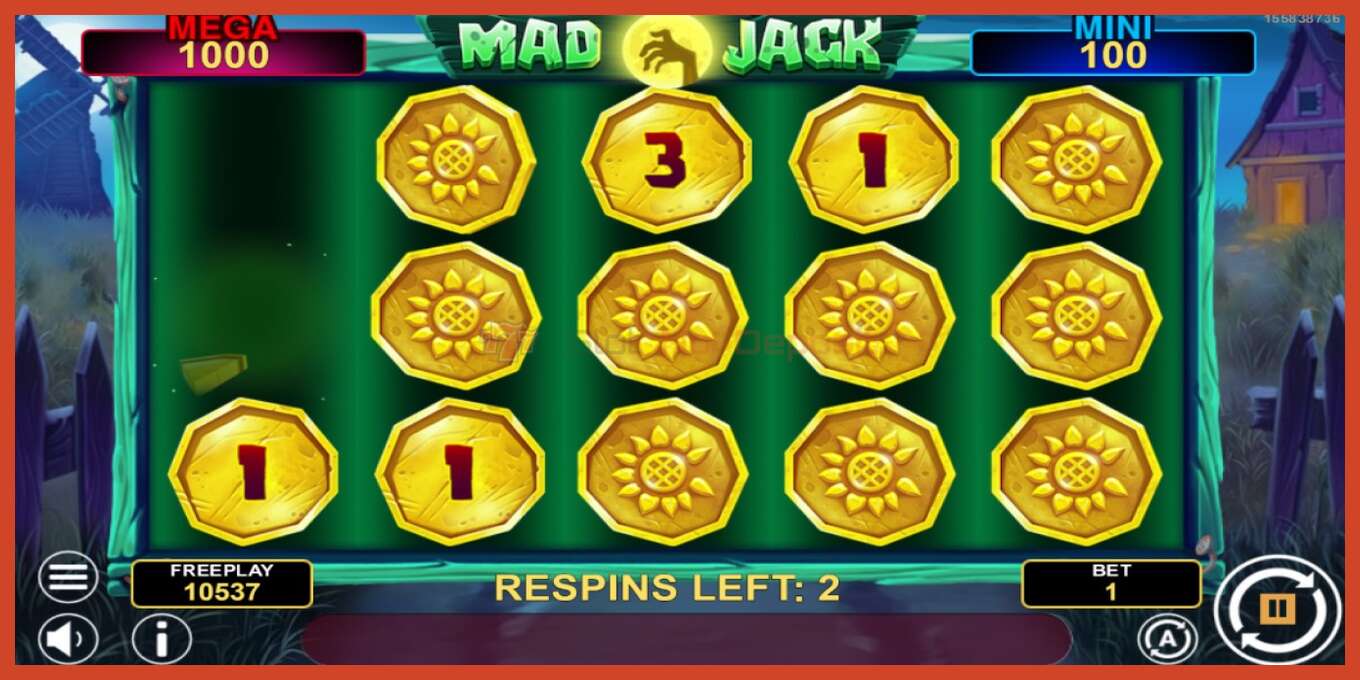 Slot screenshot: Mad Jack Hold & Win no deposit, number - 3