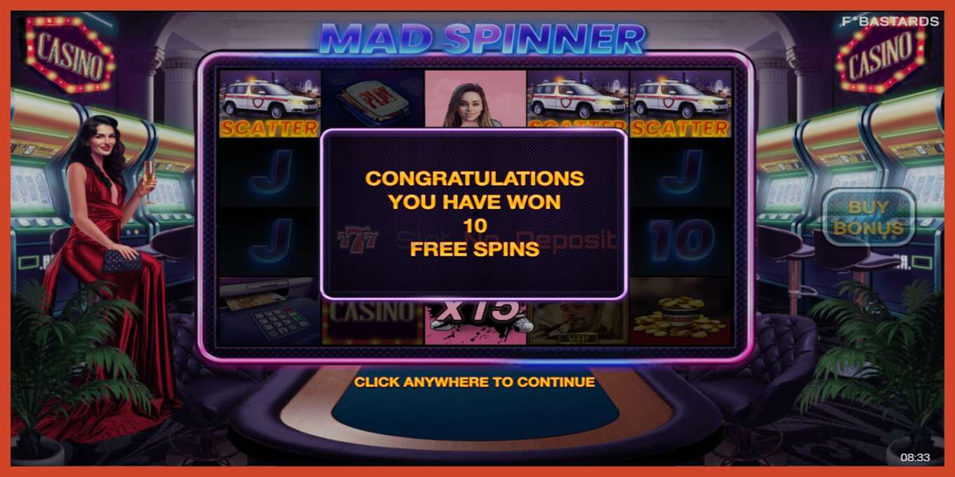 Slot screenshot: Mad Spinner bez depozita, broj - 4