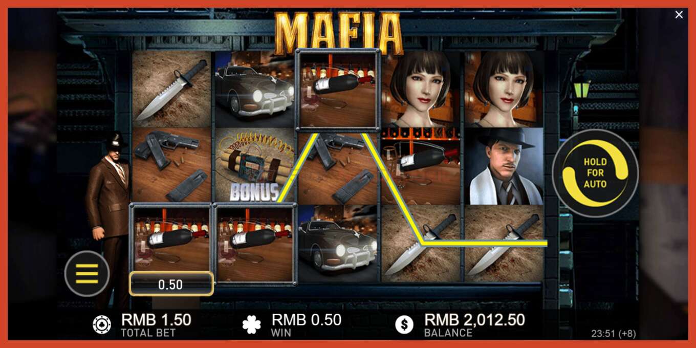 Slot screenshot: Mafia no deposit, number - 3