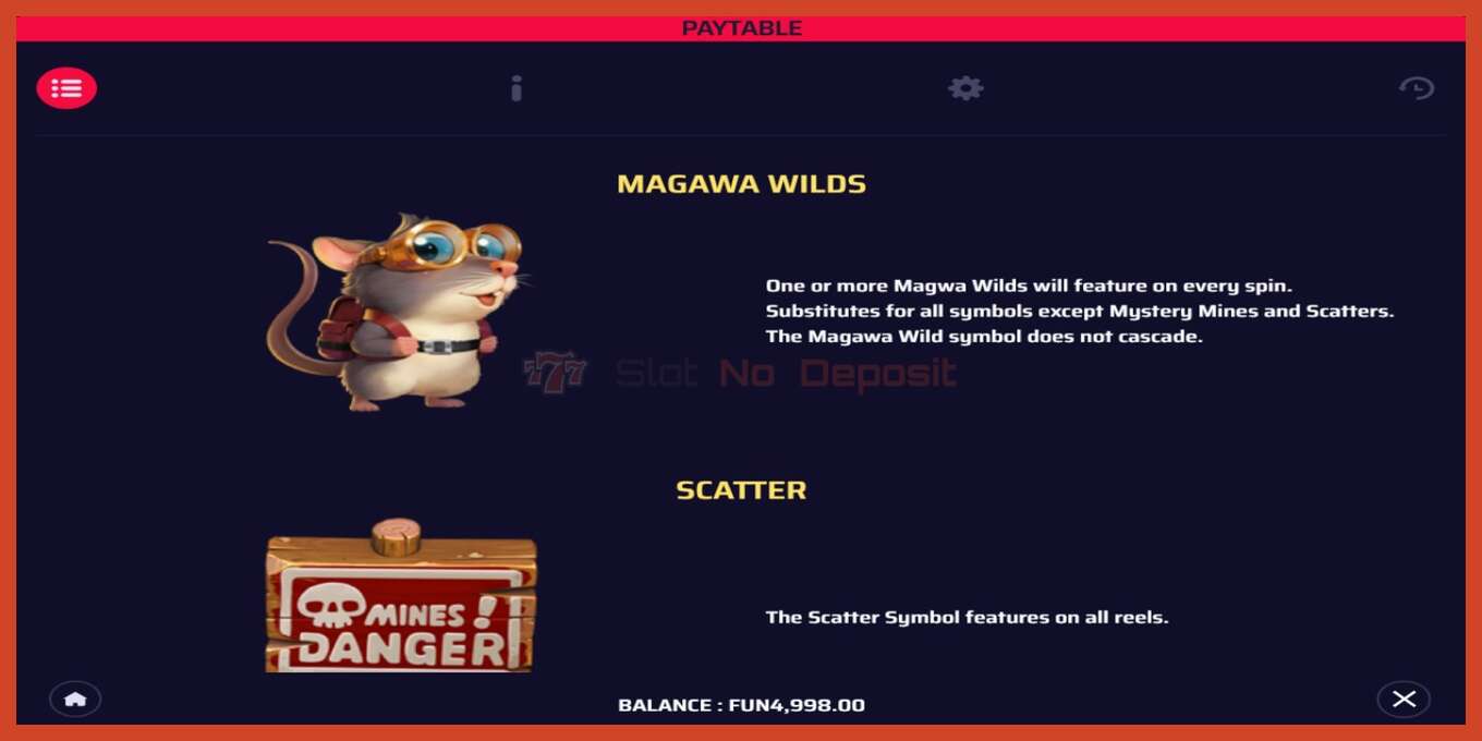 Captură de ecran pentru slot: Magawa VS Mines fara depozit, număr - 5