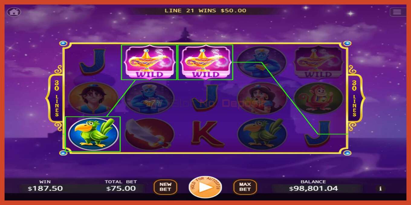 Slot තිර රුවක්: Magic Carpet තැන්පතු නැත, අංකය - 3