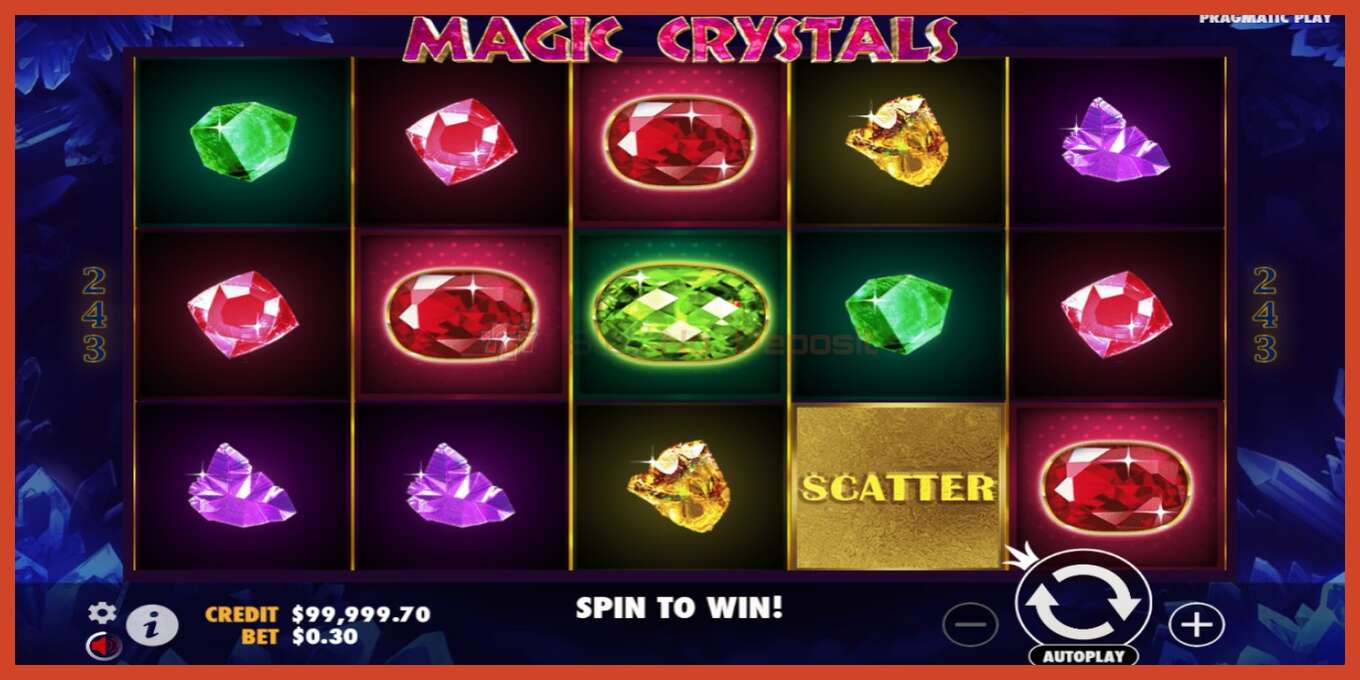 Slot screenshot: Magic Crystals no deposit, number - 2