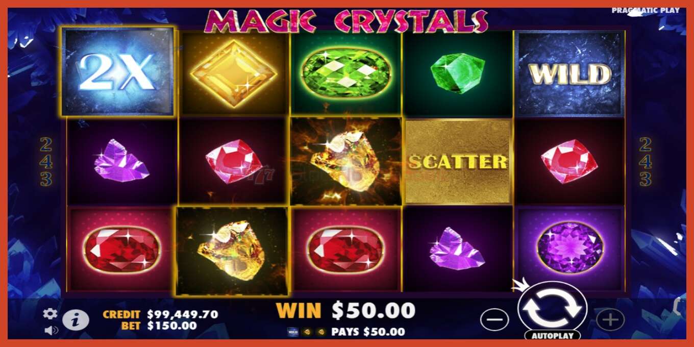 Slot screenshot: Magic Crystals no deposit, number - 3