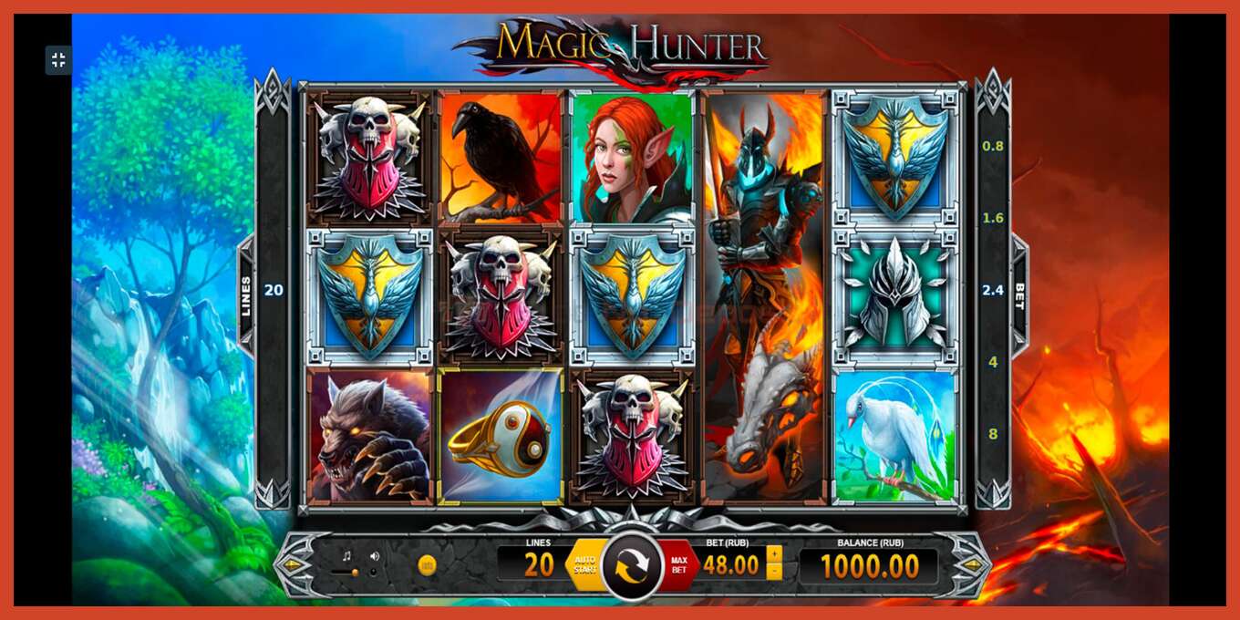 Slot screenshot: Magic Hunter no deposit, number - 1