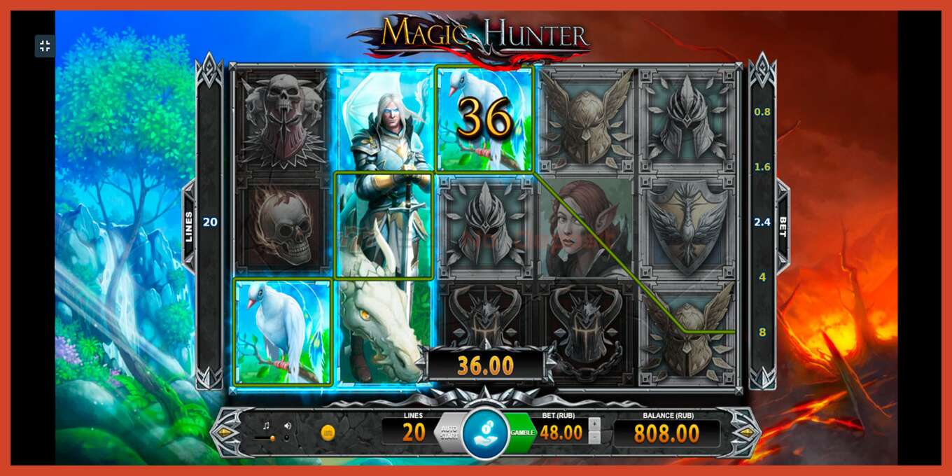 Slot screenshot: Magic Hunter no deposit, number - 2