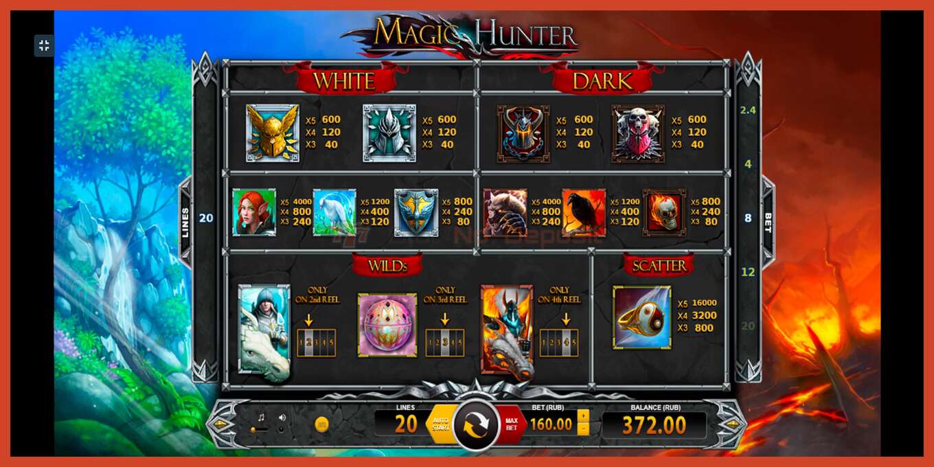 Slot screenshot: Magic Hunter no deposit, number - 6