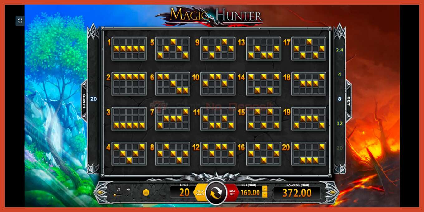 Slot screenshot: Magic Hunter no deposit, number - 7