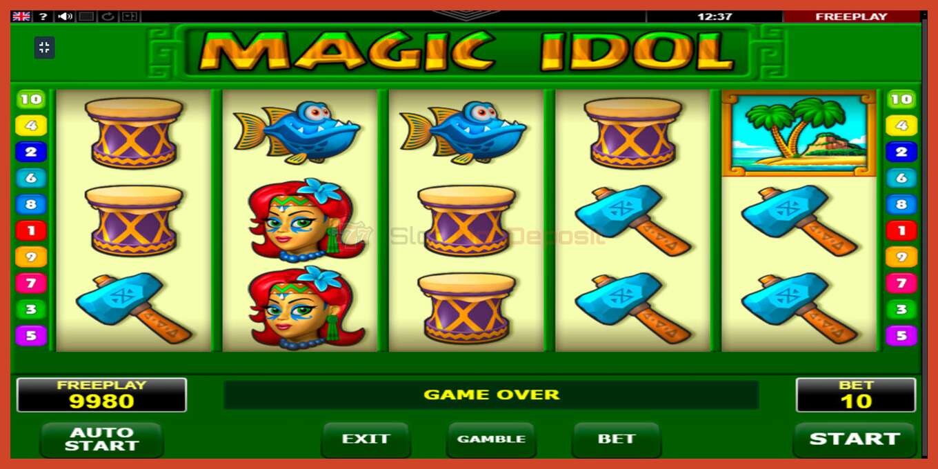 Slot screenshot: Magic Idol no deposit, number - 1