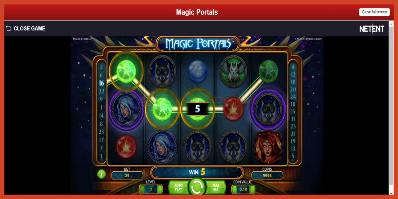 Slot screenshot: Magic Portals no deposit, number - 3