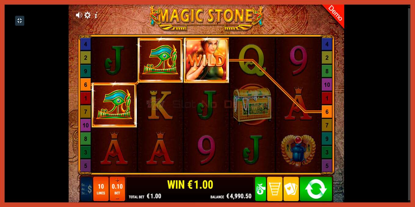 Slot screenshot: Magic Stone no deposit, number - 2