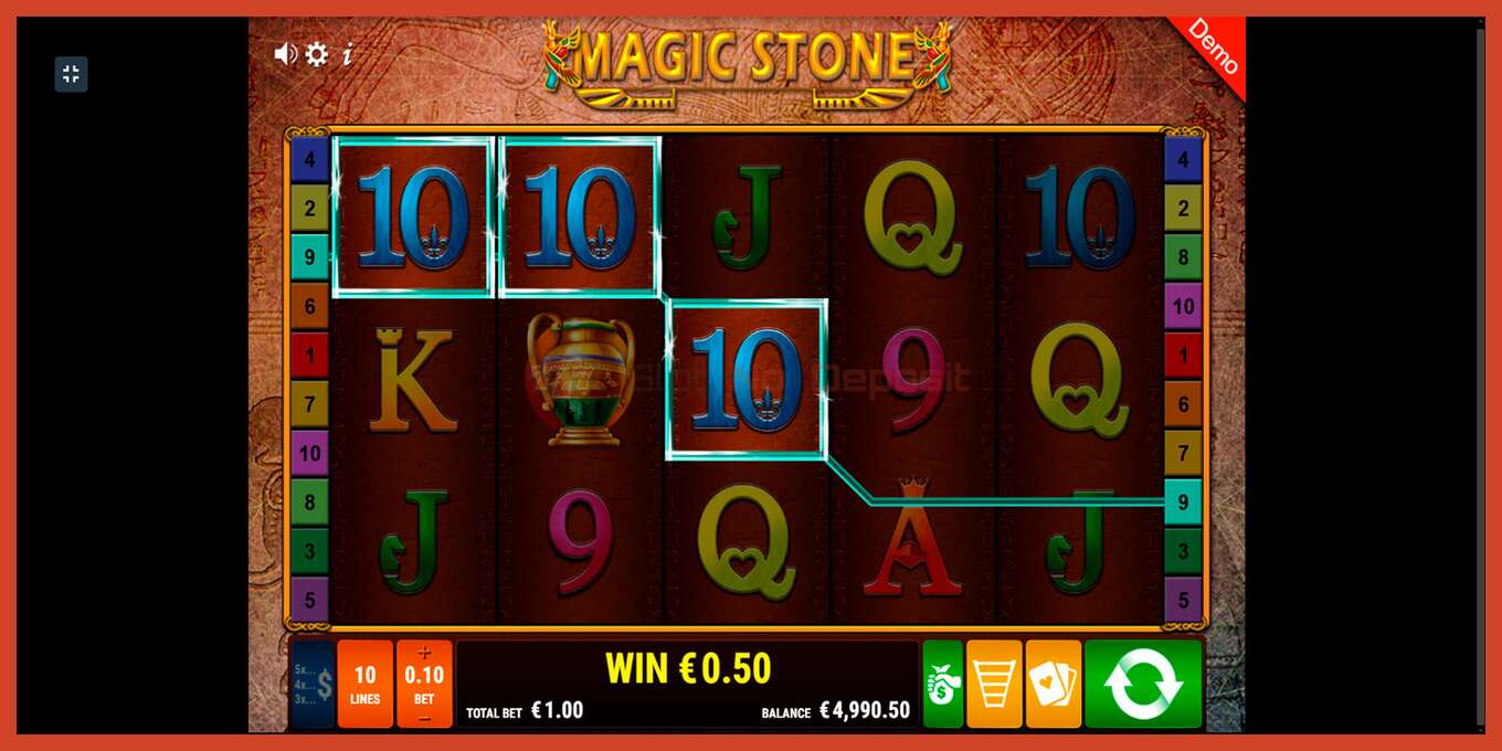 Slot screenshot: Magic Stone no deposit, number - 5