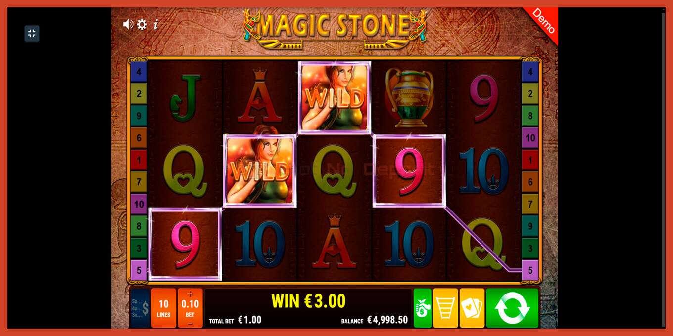 Slot screenshot: Magic Stone no deposit, number - 8