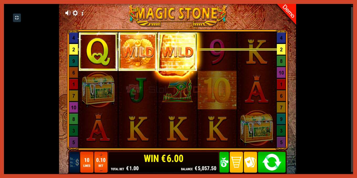 Slot screenshot: Magic Stone no deposit, number - 13