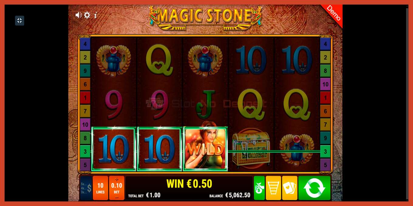 Slot screenshot: Magic Stone no deposit, number - 14