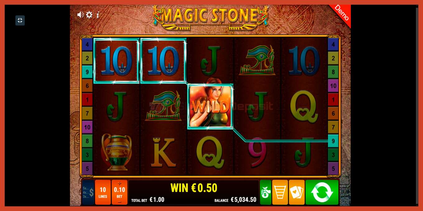 Slot screenshot: Magic Stone no deposit, number - 17