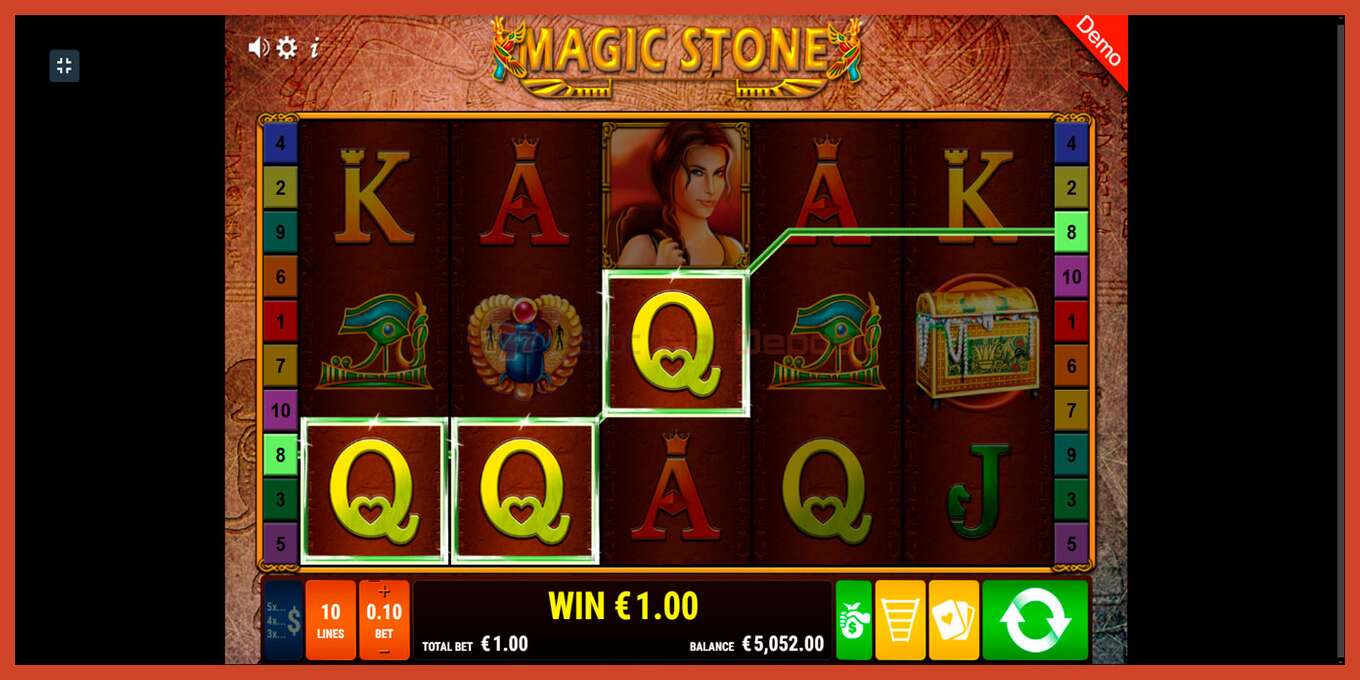 Slot screenshot: Magic Stone no deposit, number - 19