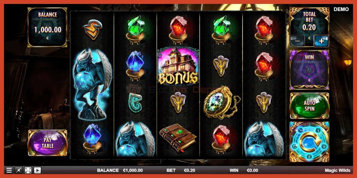 Slot screenshot: Magic Wilds no deposit, number - 1