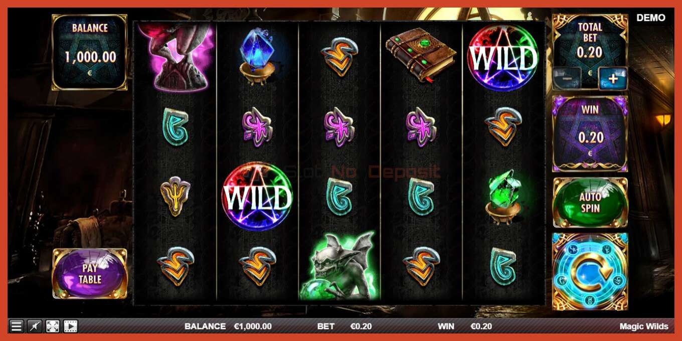 Tangkapan skrin slot: Magic Wilds tiada deposit, nombor - 2