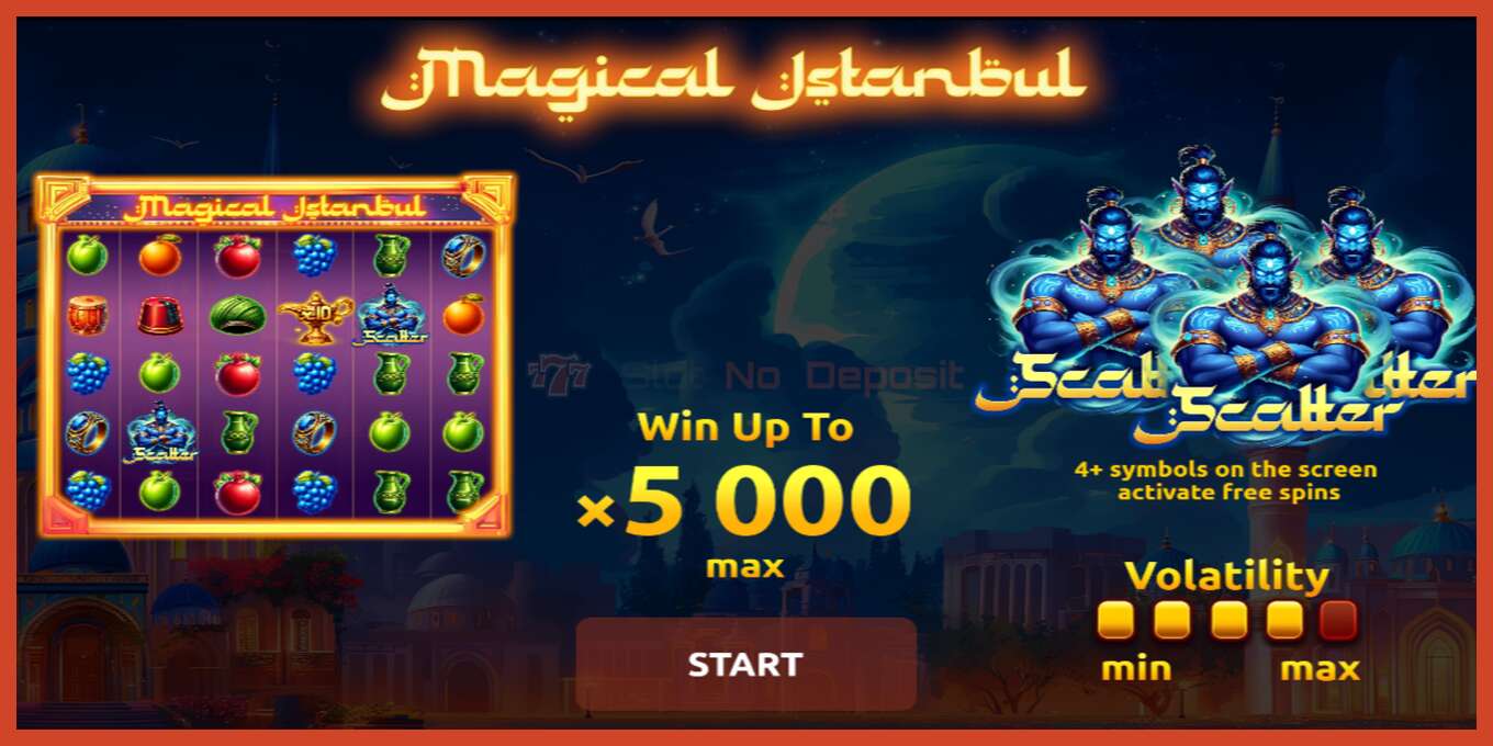 Slot screenshot: Magical Istanbul no deposit, number - 1