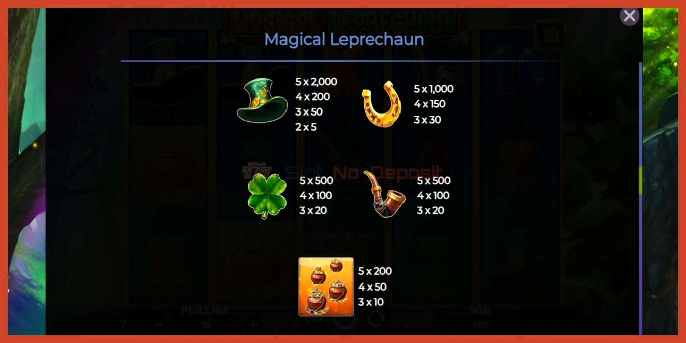 Slot තිර රුවක්: Magical Leprechaun තැන්පතු නැත, අංකය - 6