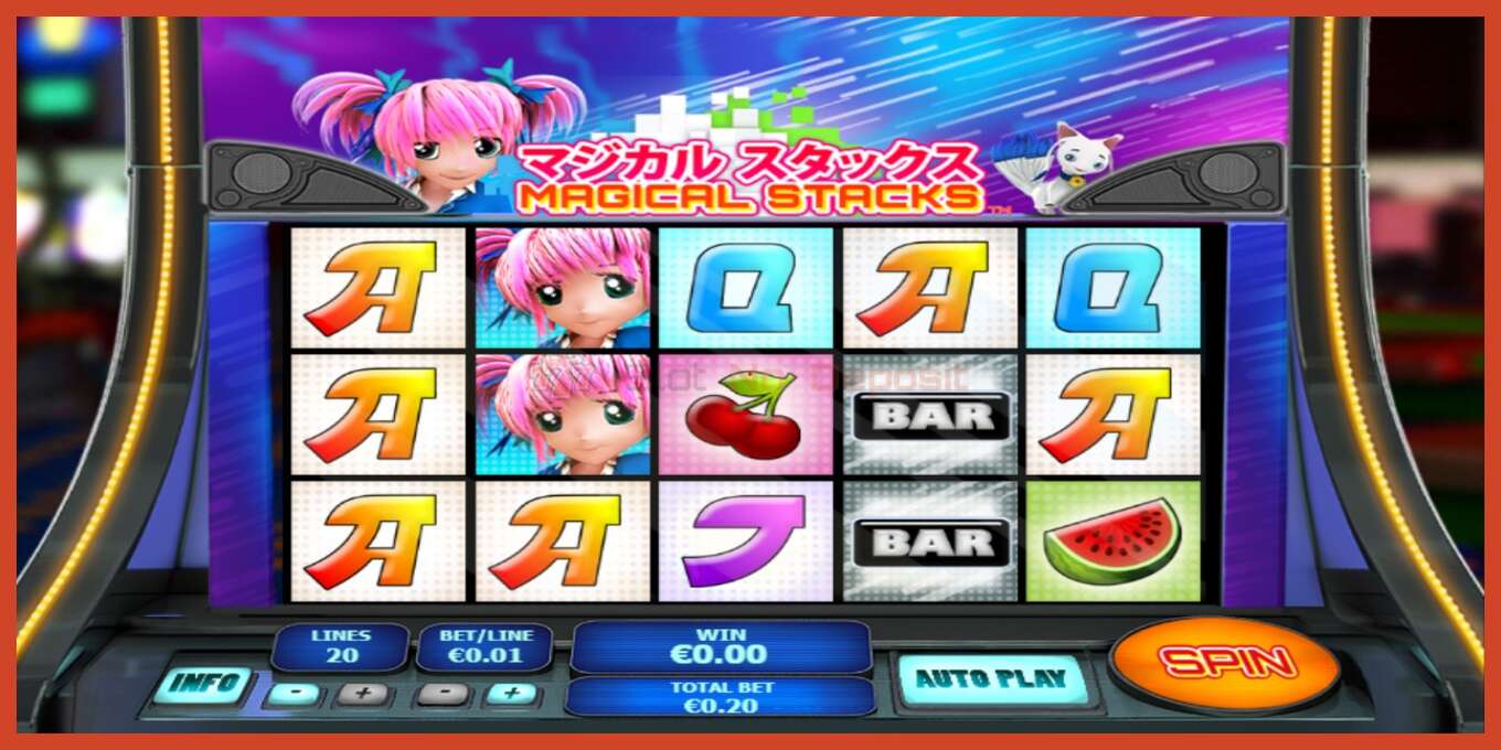 Slot screenshot: Magical Stacks no deposit, number - 1