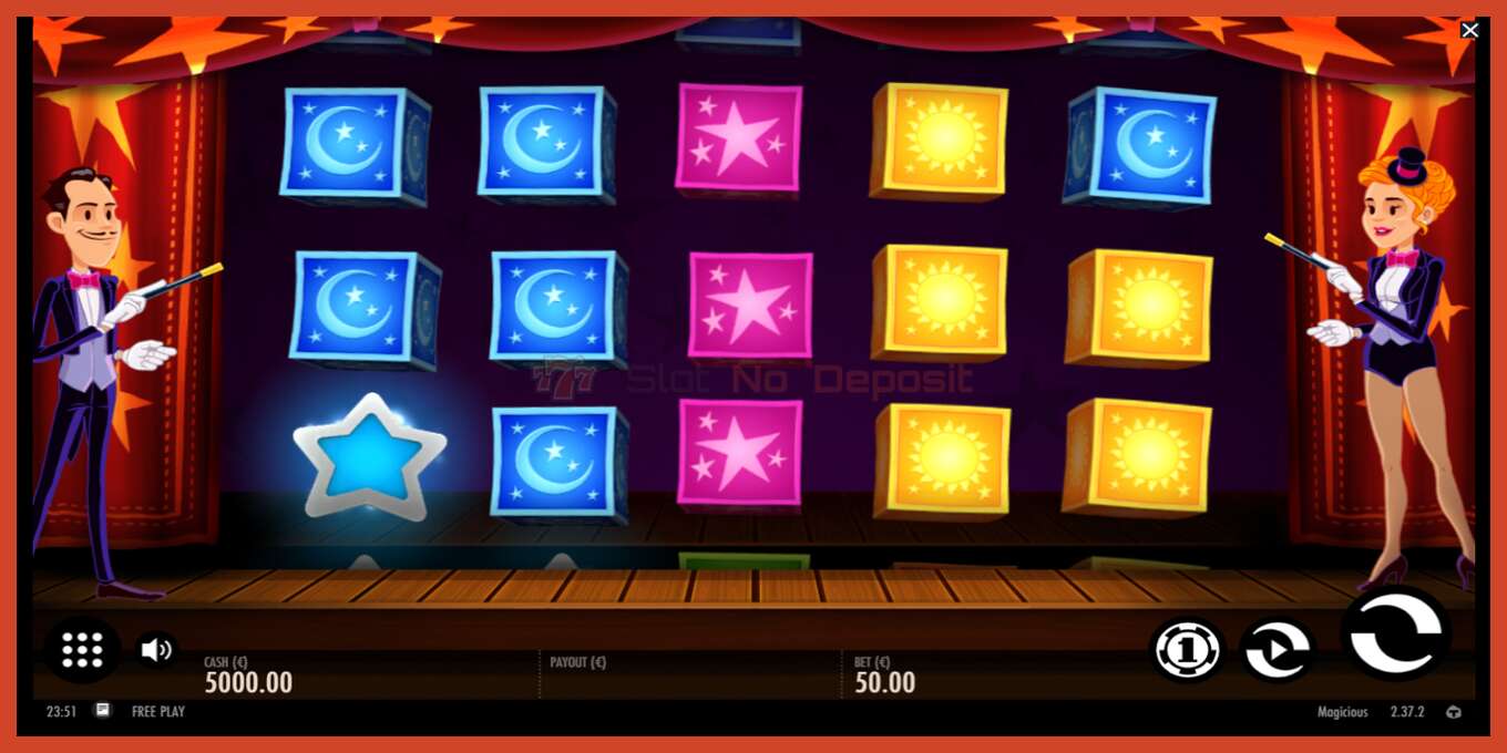 Slot screenshot: Magicious no deposit, number - 1