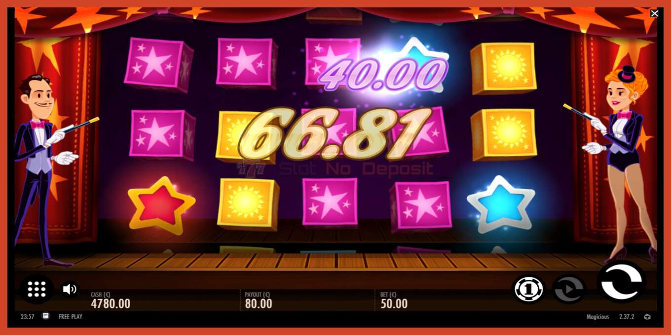 Slot screenshot: Magicious no deposit, number - 2